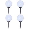 vidaXL Tuinpadlampen 4 st met grondpin LED 30 cm