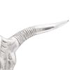 vidaXL Bullschedel Zilver 49 x 10 x 36 cm Aluminium