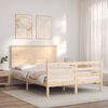 vidaXL Bedframe met hoofdbord massief hout 140x200 cm