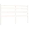 vidaXL Bedframe met hoofdbord massief hout wit