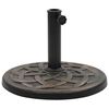 vidaXL Parasolvoet rond 19 kg polyresin bronskleurig