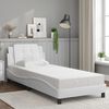 vidaXL Bedframe zonder matras "Zadar" kunstleer wit 100x200 cm