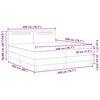 vidaXL Boxspringbed met matras Wit 200 x 200 cm Kunstleer