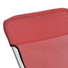 vidaXL Strandstoelen 2 st textileen en gepoedercoat staal rood