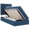 vidaXL Opslag bed met matras met hoofdeinde Blauw 90 x 190 cm Stof