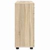 vidaXL Houten Kast Sonoma Eiken 88,5 x 30,5 x 73 cm Bewerkt hout