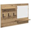 vidaXL Wandgemonteerde kapstok Muurmontage Artisan Eiken Bewerkt hout