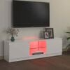 vidaXL Tv-meubel met LED-verlichting 120x30x36 cm hoogglans wit