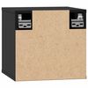 vidaXL Wandkasten 2 st 31,5x30x30 cm massief grenenhout zwart