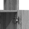 vidaXL Hoge kast 92x33x140 cm bewerkt hout grijs sonoma eikenkleurig