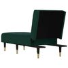 vidaXL Chaise longue fluweel donkergroen