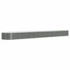 vidaXL Plantenbak 512x80x36 cm gegalvaniseerd staal grijs