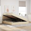 vidaXL Opbergbed met matras met matras Cr&egrave;me 180 x 200 cm Bewerkt hout