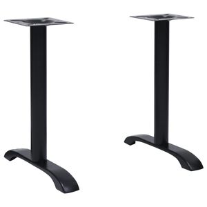 vidaXL Bistrotafelpoten 2 st 61x8x72 cm gietijzer zwart