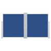 vidaXL Windscherm uittrekbaar 160x600 cm blauw