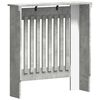 vidaXL Radiatorafdekking Beton Grijs 78 x 19 x 81,5 cm Bewerkt hout
