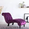 vidaXL Chaise longue fluweel paars