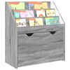 vidaXL Kinderen Boekenkast Grijs Sonoma 60 x 29,5 x 69 cm Bewerkt hout