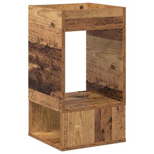 vidaXL Bijzettafel Oudhout 30 x 30 x 56 cm Bewerkt hout