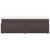 vidaXL Boxspring met matras stof donkerbruin 90x190 cm