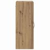 vidaXL Wandkast Artisan Eiken 34,5 x 34 x 90 cm Bewerkt hout