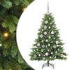 vidaXL Kunstkerstboom met 150 LED met standaard Groen 120 cm PE en PVC