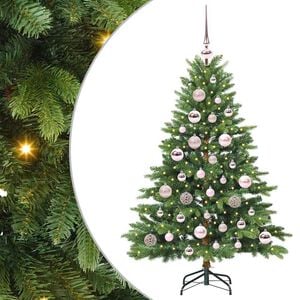 vidaXL Kunstkerstboom met 150 LED met standaard Groen 120 cm PE en PVC
