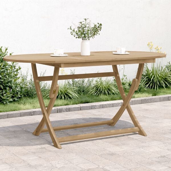 vidaXL Tuintafel inklapbaar 160x85x75 cm massief acaciahout