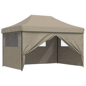 vidaXL Partytent 279 x 410 x 315 cm Taupe Oxford Stof