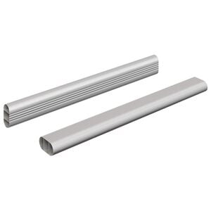 vidaXL Kaststaaf 2 pcs Zilver 264 x 15 x 29 mm Aluminium Legering