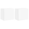 vidaXL Tv-wandmeubels 2 st 40,5x30x40 cm bewerkt hout wit