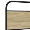 vidaXL Bedframe zonder matras bewerkt hout sonoma eikenkleur 100x190cm