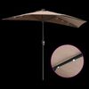 vidaXL Tuinparasol Taupe 294 x 150 x 223 cm Stof