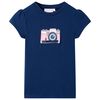 Kindershirt 128 marineblauw