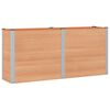 vidaXL Verhoogde plantenbak Bruin 200 x 50 x 91 cm WPC en Aluminium