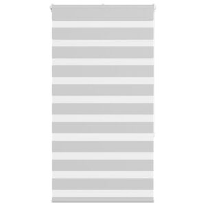 vidaXL Zebra rolgordijn 85x150 cm stofbreedte 80,9 cm lichtgrijs