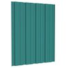 vidaXL Dakpaneel 12 pcs Groen 60 x 45 cm Gegalvaniseerd staal