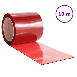 vidaXL Deurgordijn 200x1,6 mm 10 m PVC rood