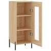 vidaXL Dressoir 34,5x34x90 cm bewerkt hout sonoma eiken