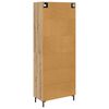 vidaXL Highboard Artisan Eiken 69,5 x 34 x 180 cm Bewerkt hout