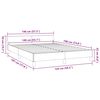 vidaXL Bedframe met hoofdeinde zonder matras Cappuccino 140x190 cm