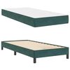 vidaXL Boxspringbed met matras Donkergroen 80 x 210 cm Stof
