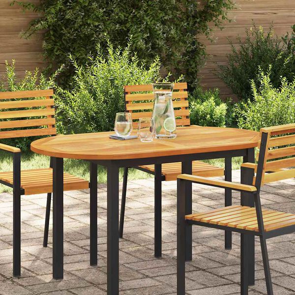 vidaXL Tafelblad Olie naturel 120 x 70 x 2 cm Massief Acaciahout