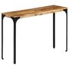 vidaXL Wandtafel 110x35x76 cm massief mangohout en ijzer bruin