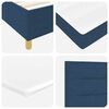 vidaXL Boxspringbed met matras met hoofdeinde Blauw 100 x 200 cm Stof