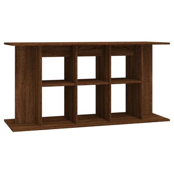 vidaXL Aquariumstandaard 120x40x60 cm bewerkt hout bruin eikenkleur