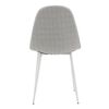 Venture Home Eetkamerstoelen 2 st Polar polyester grijs en wit