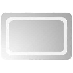 vidaXL LED Badkamer Spiegel Transparant 60 x 40 cm gehard glas