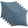 vidaXL Kussen met kussen HEERLEN 6 st Jeans Blauw Stof