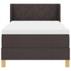 vidaXL Boxspringbed met matras Donkerbruin 200 x 100 cm Polyester